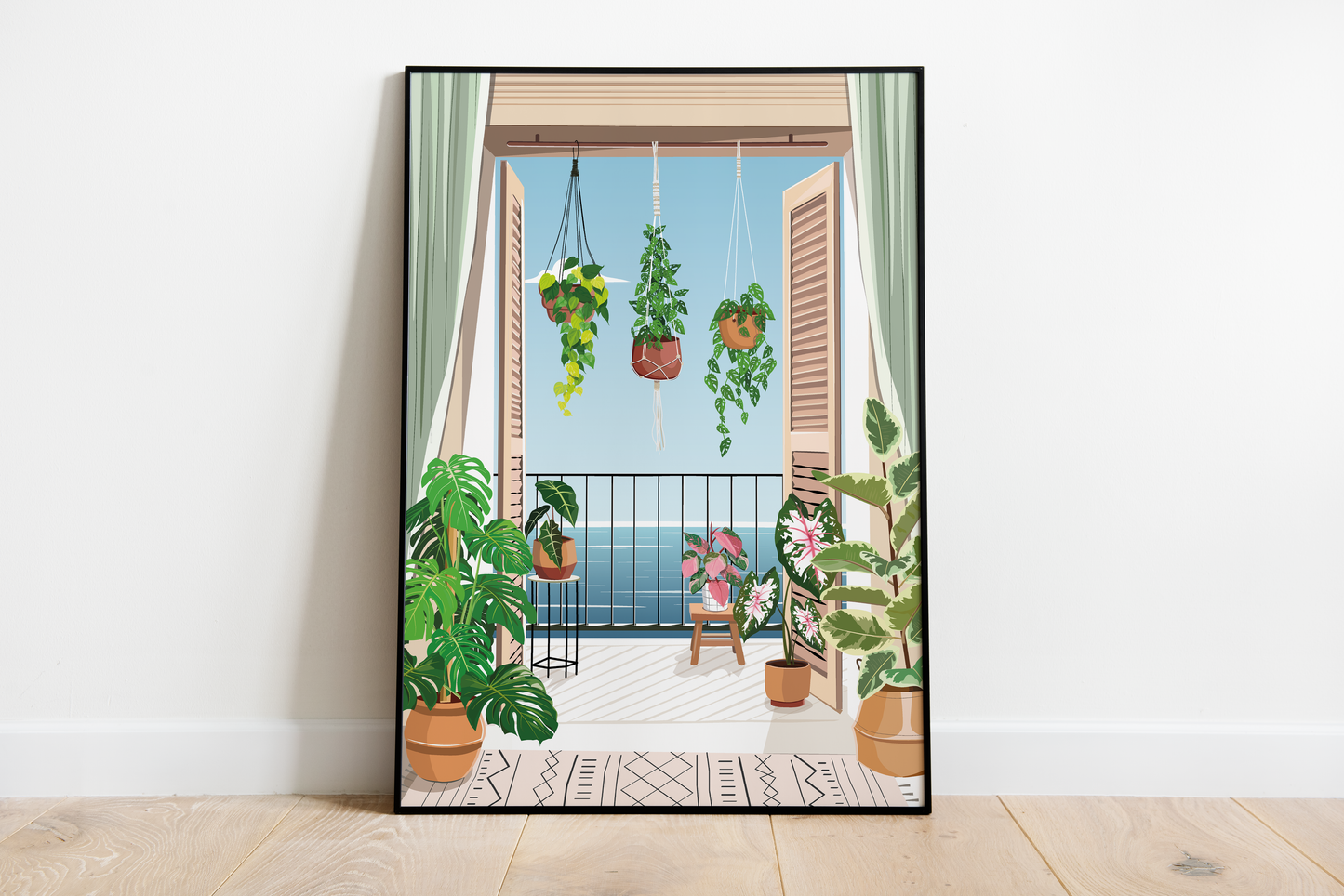 Affiche Vue sur plantes