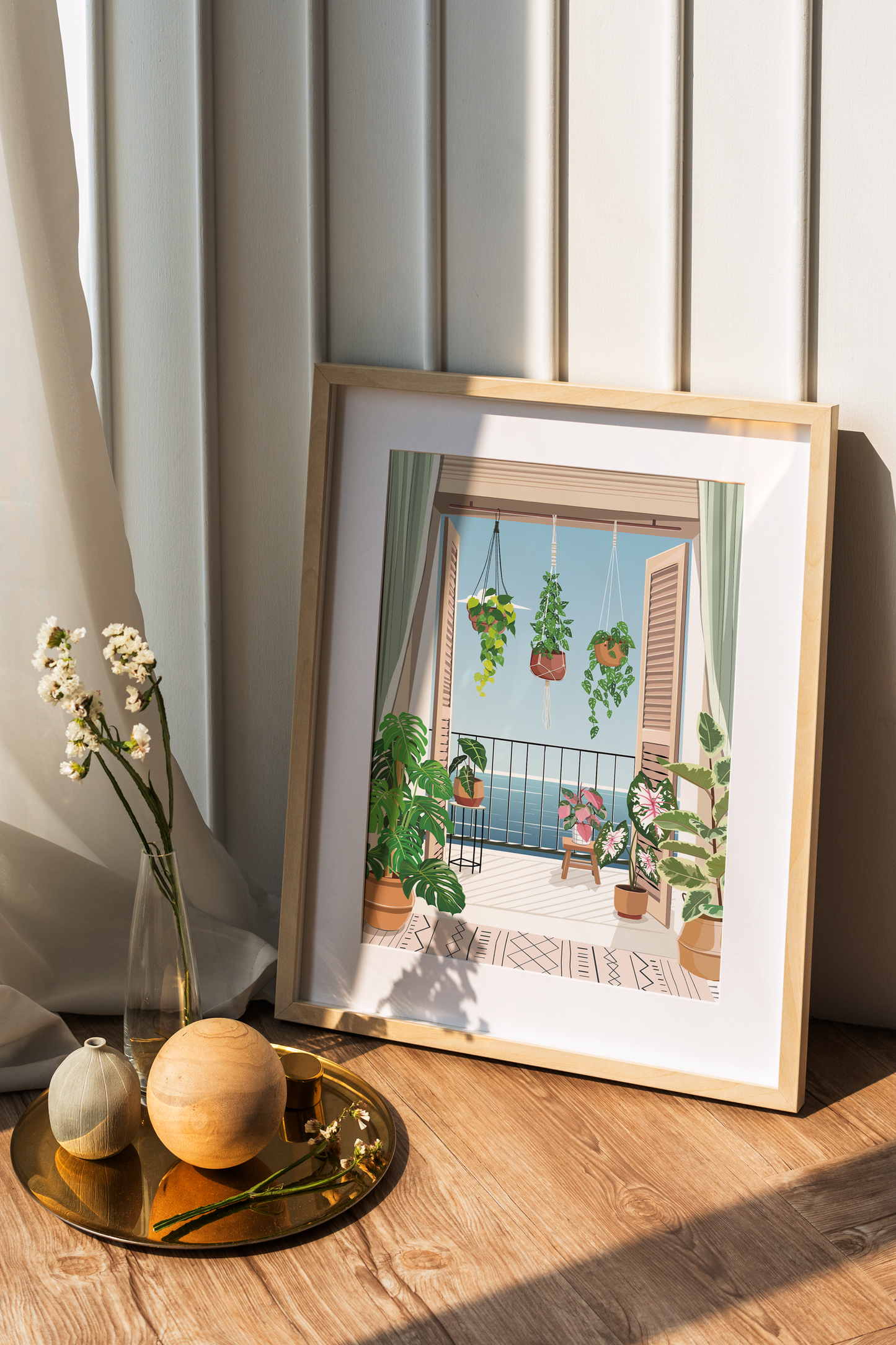 Affiche Vue sur plantes