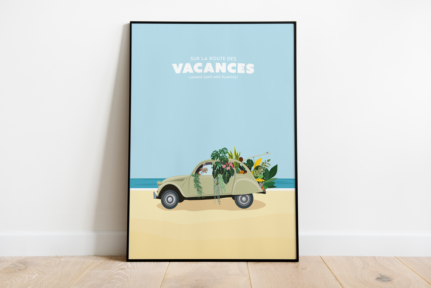 affiche vacances citroën 2CV Jungle Paper