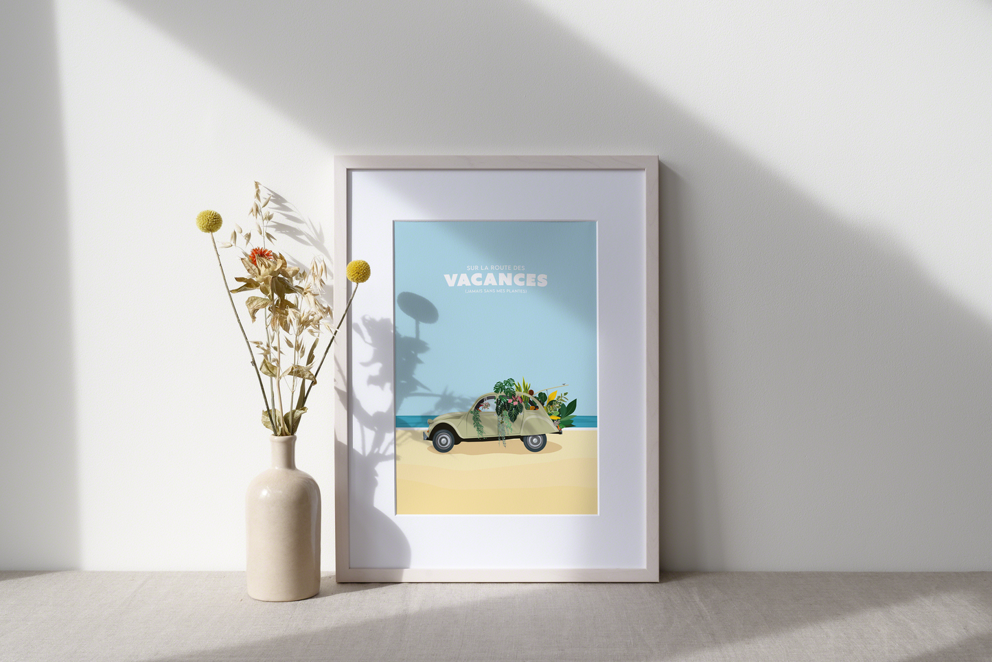affiche vacances citroën 2CV Jungle Paper