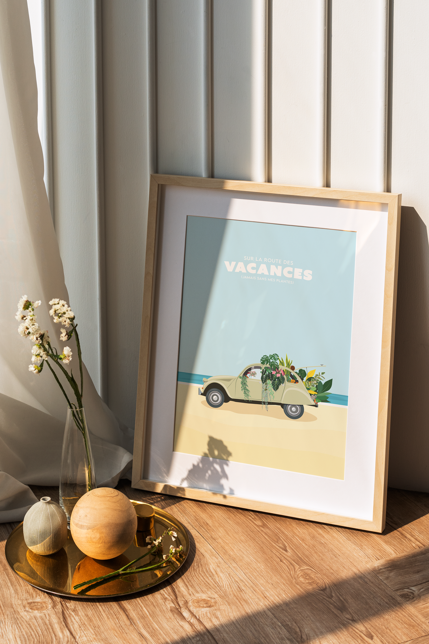 affiche vacances citroën 2CV Jungle Paper
