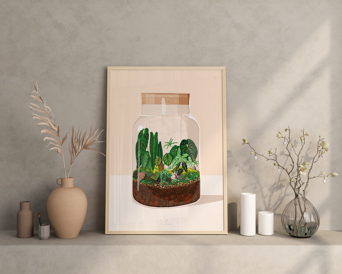 Terrarium plantes Jungle Paper