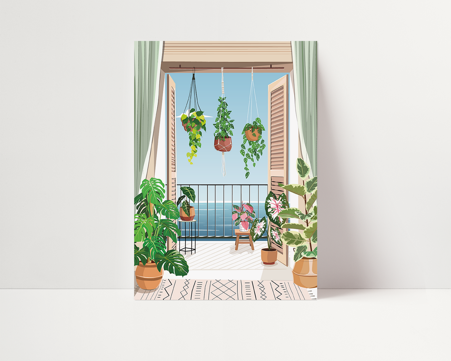 Affiche Vue sur plantes