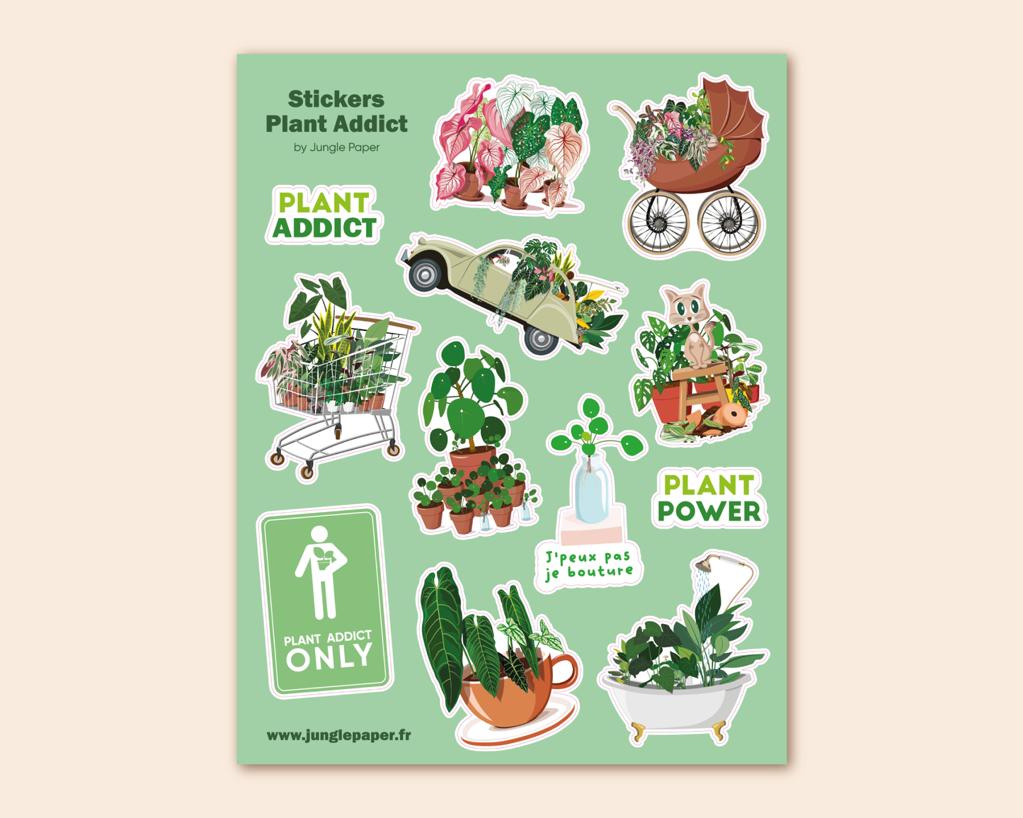 autocollants plantes