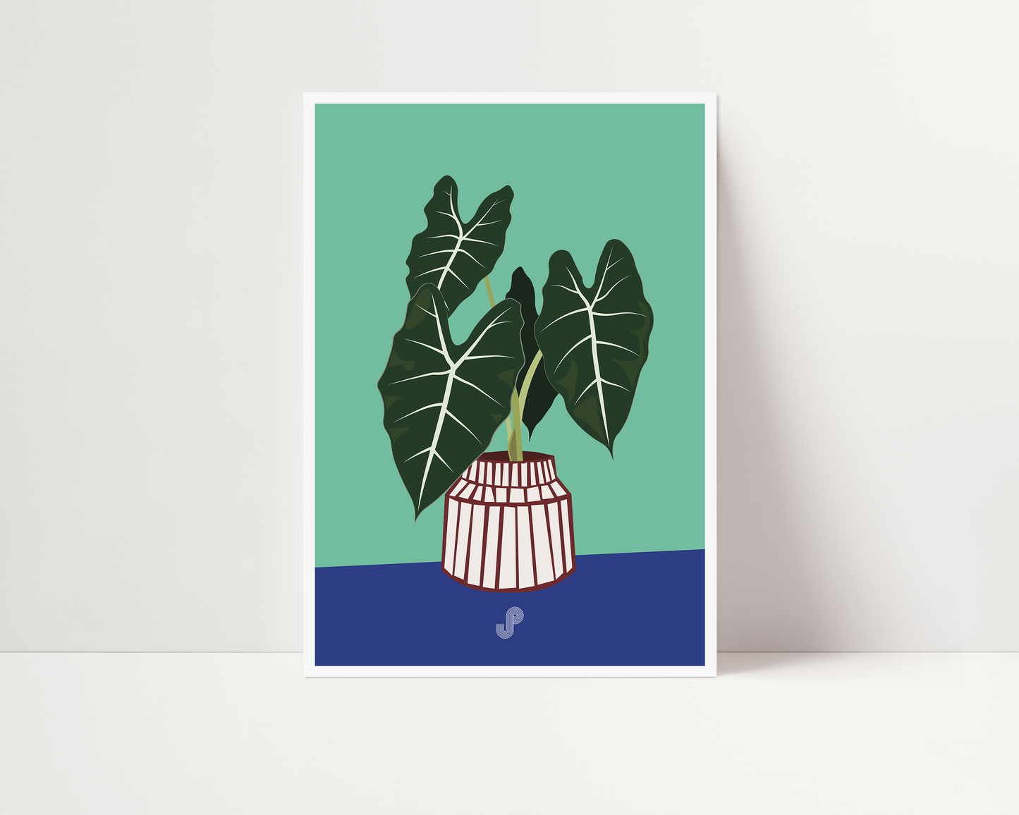Affiche plante Alocasia Frydek Jungle Paper