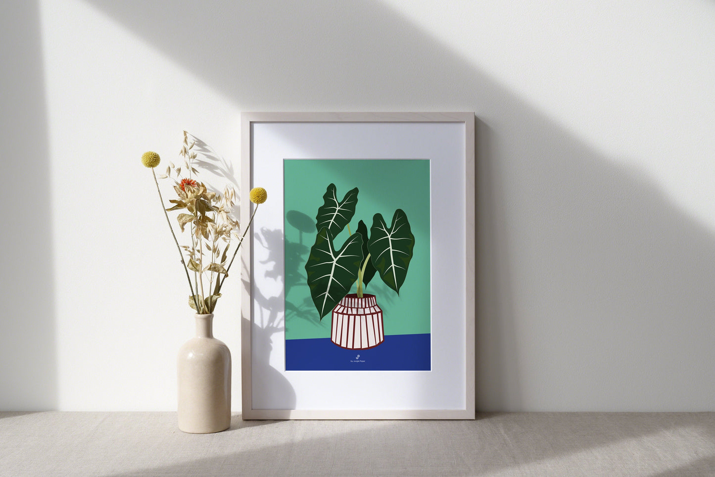 Affiche plante Alocasia Frydek Jungle Paper