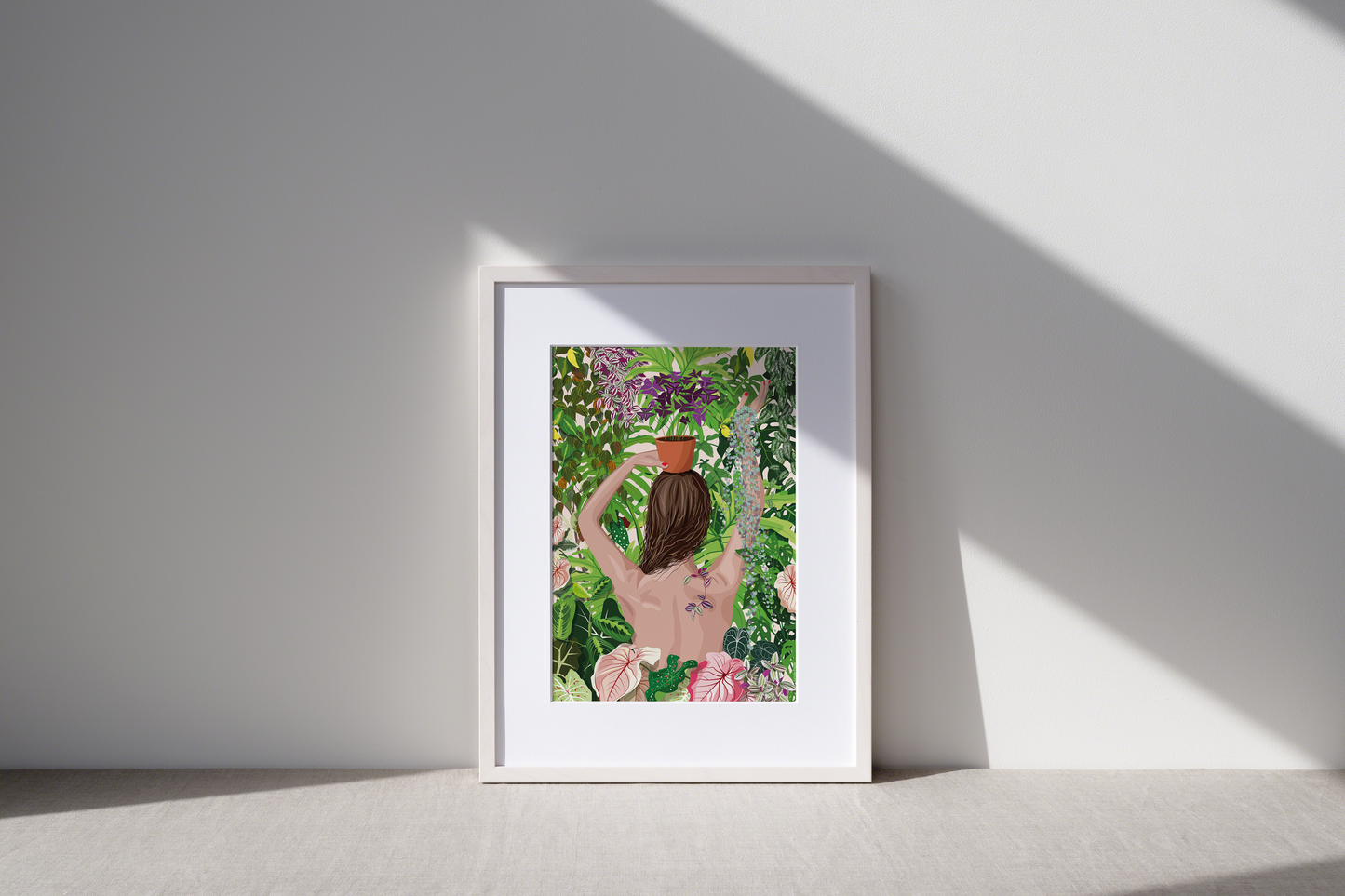Affiche femme plante Jungle Paper