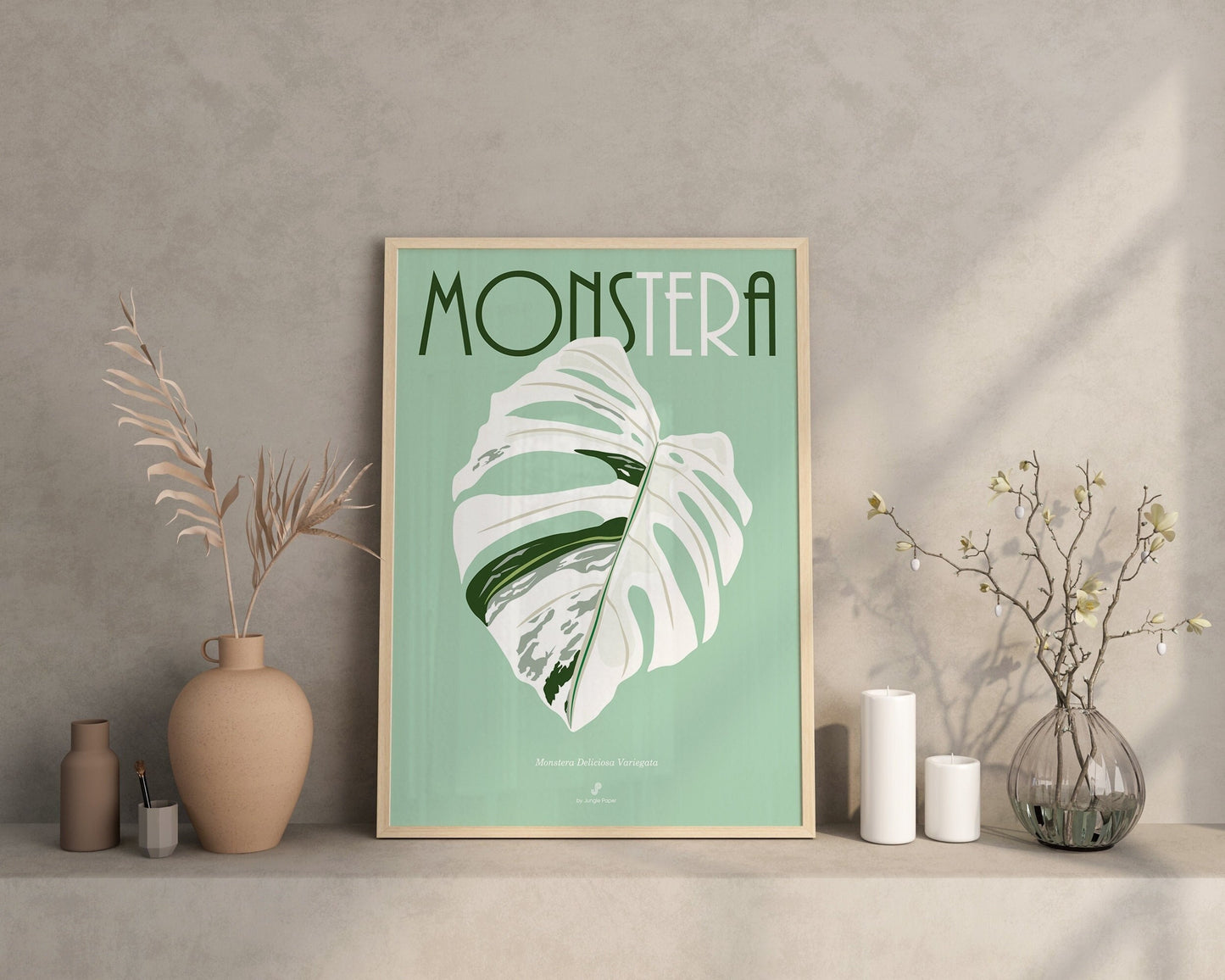 Affiche Monstera Deliciosa Variegata Jungle Paper