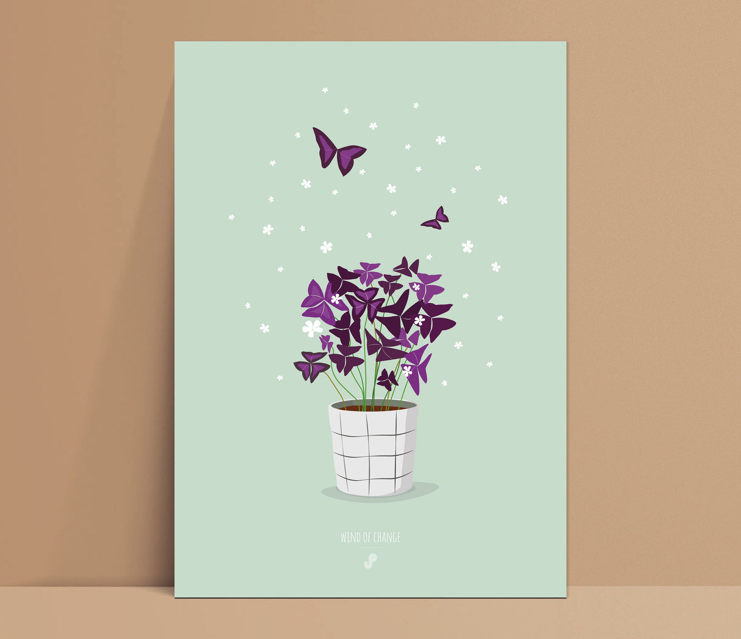 Affiche Oxalis Triangularis Jungle Paper