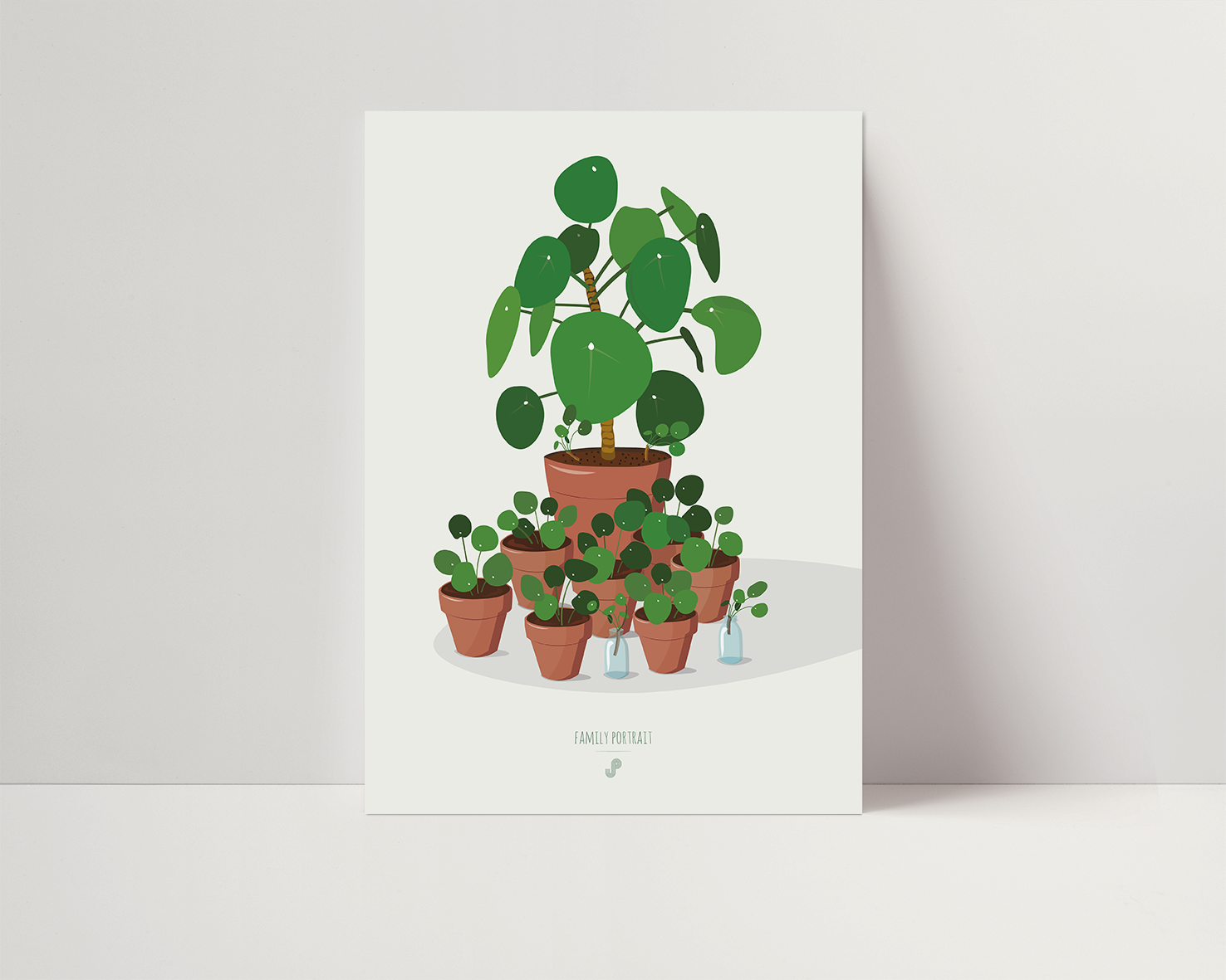 Affiche Pilea Peperomioides Jungle Paper