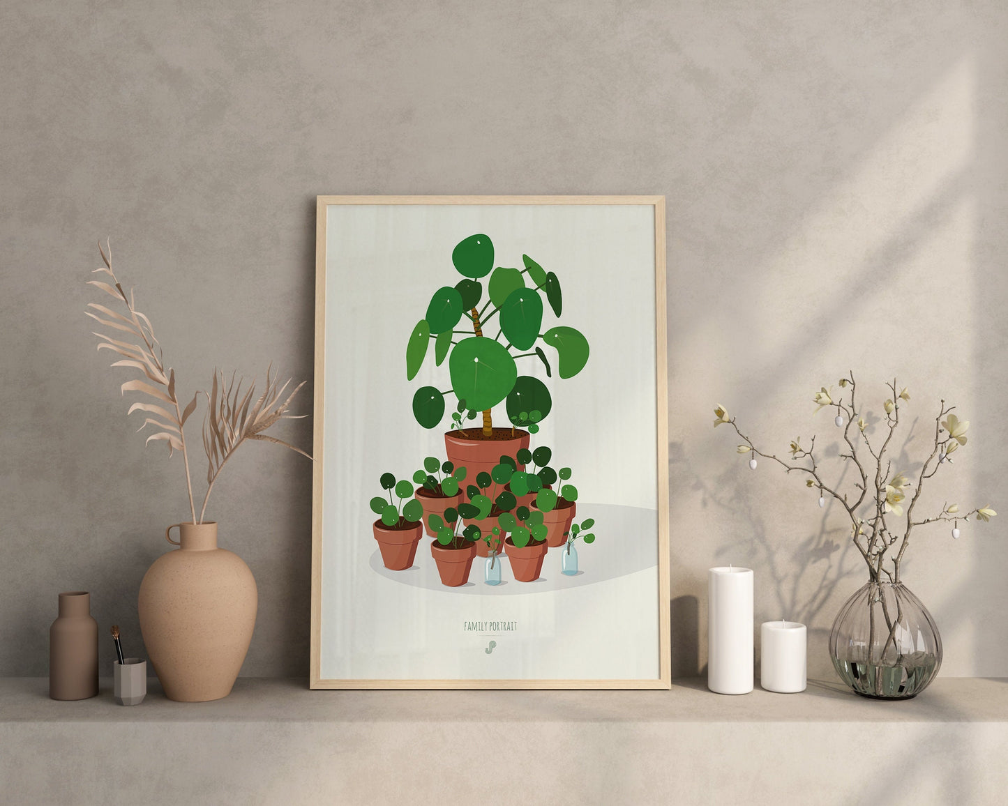 Affiche Pilea Peperomioides Jungle Paper