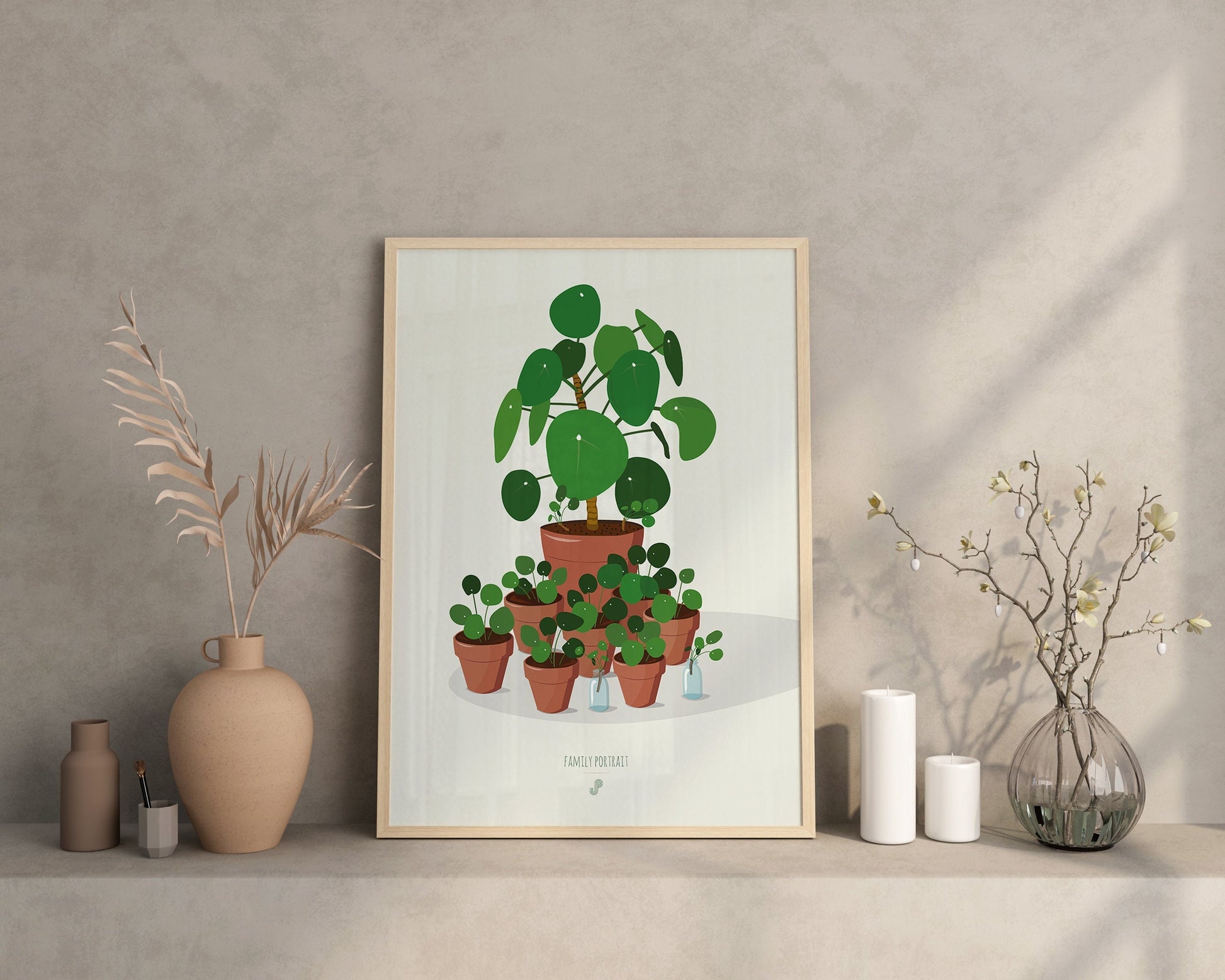 Affiche Pilea Peperomioides Jungle Paper