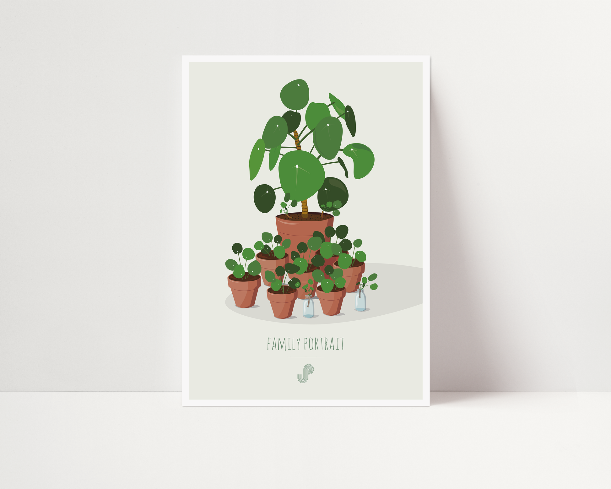 Affiche Pilea Peperomioides Jungle Paper