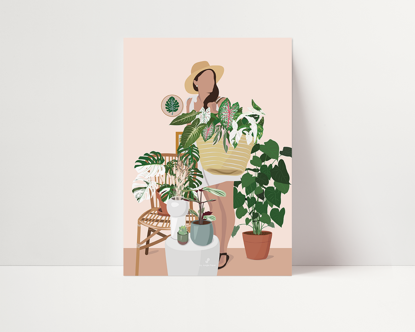 Affiche PLant Lady Jungle Paper