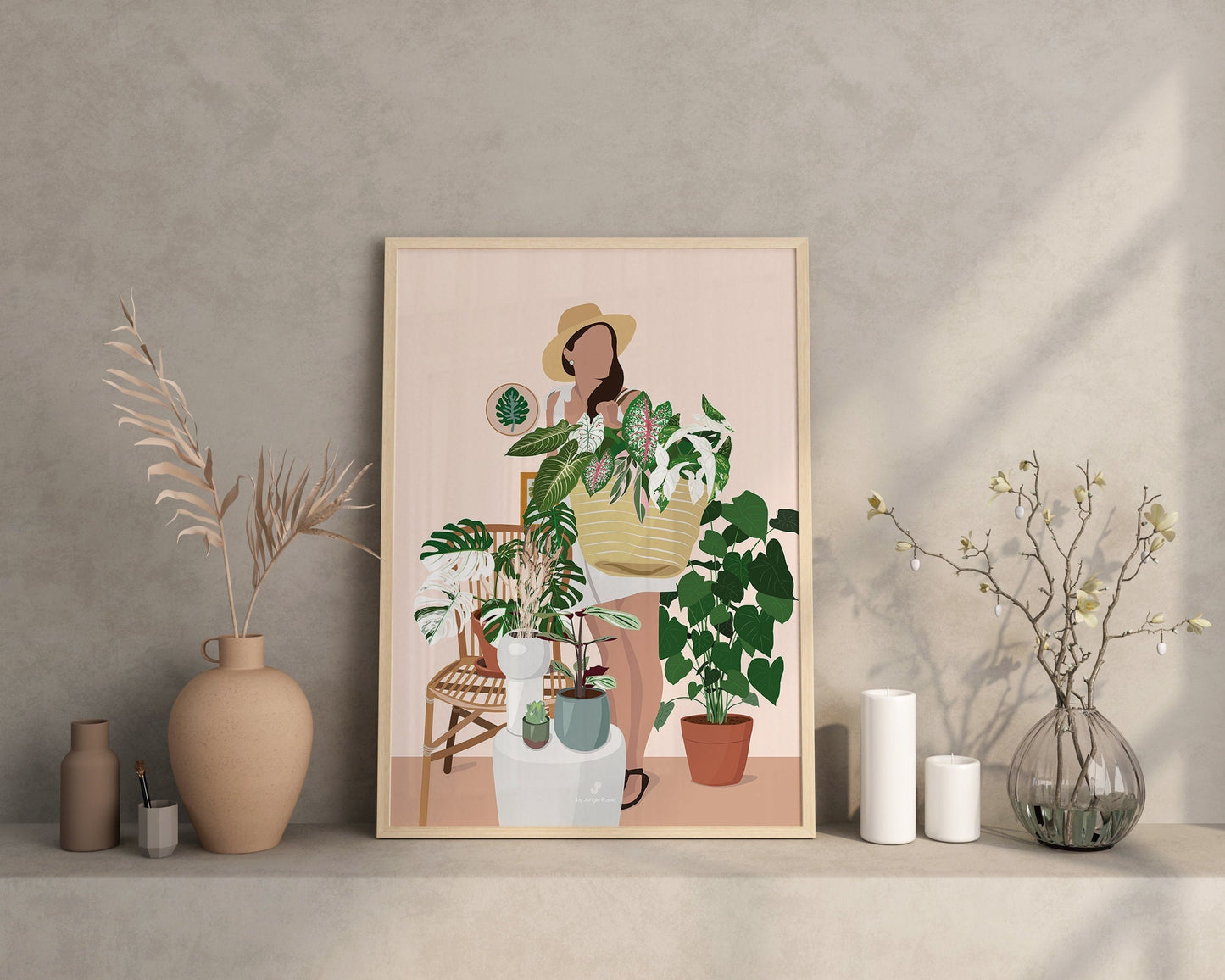Affiche PLant Lady Jungle Paper
