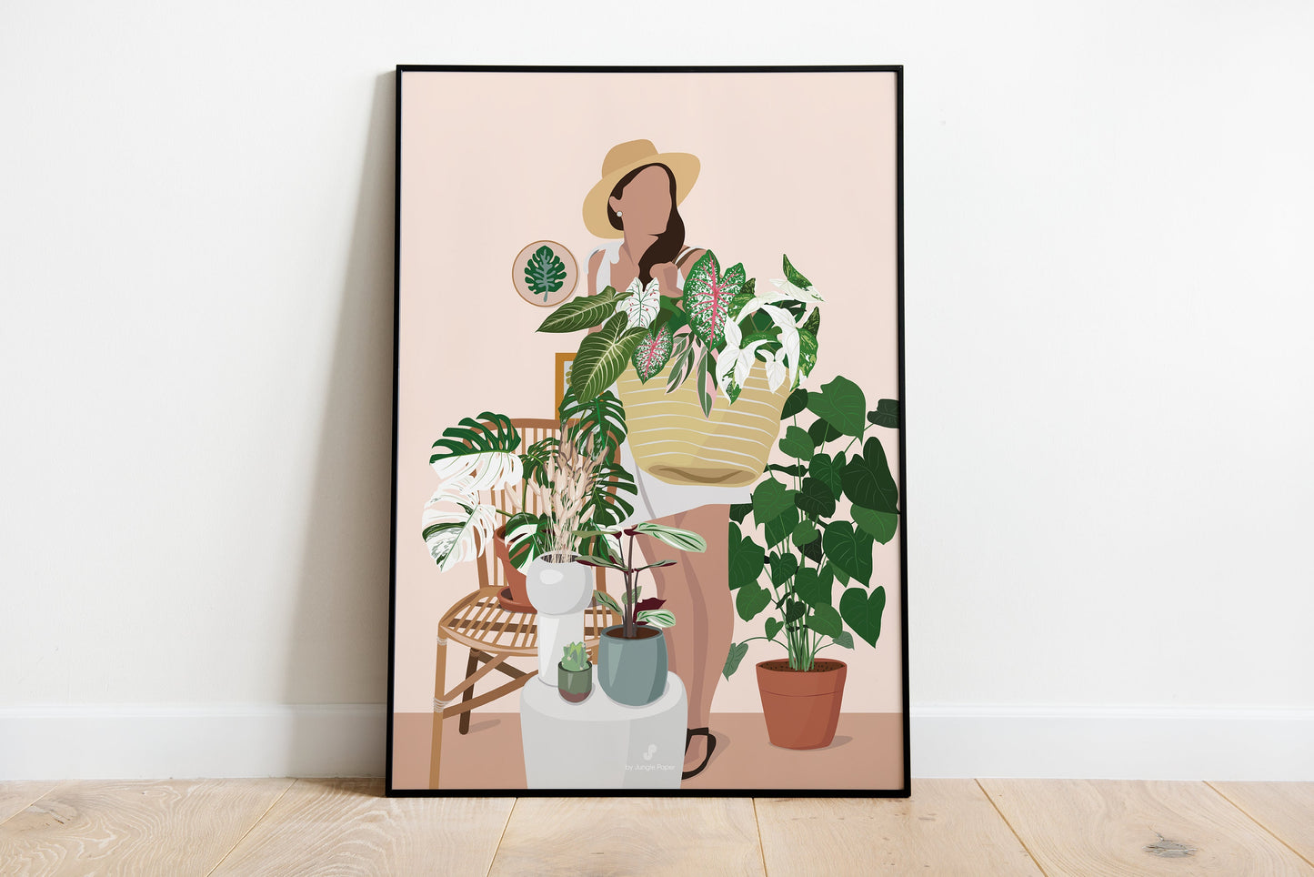 Affiche PLant Lady Jungle Paper
