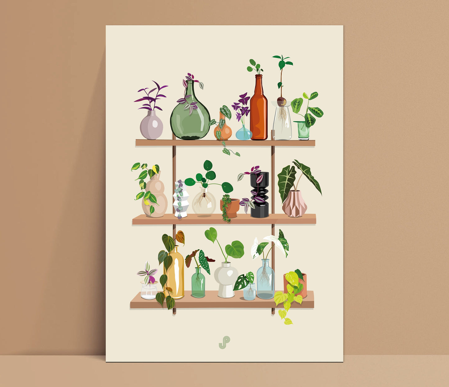 Affiche propagation plantes jungle paper