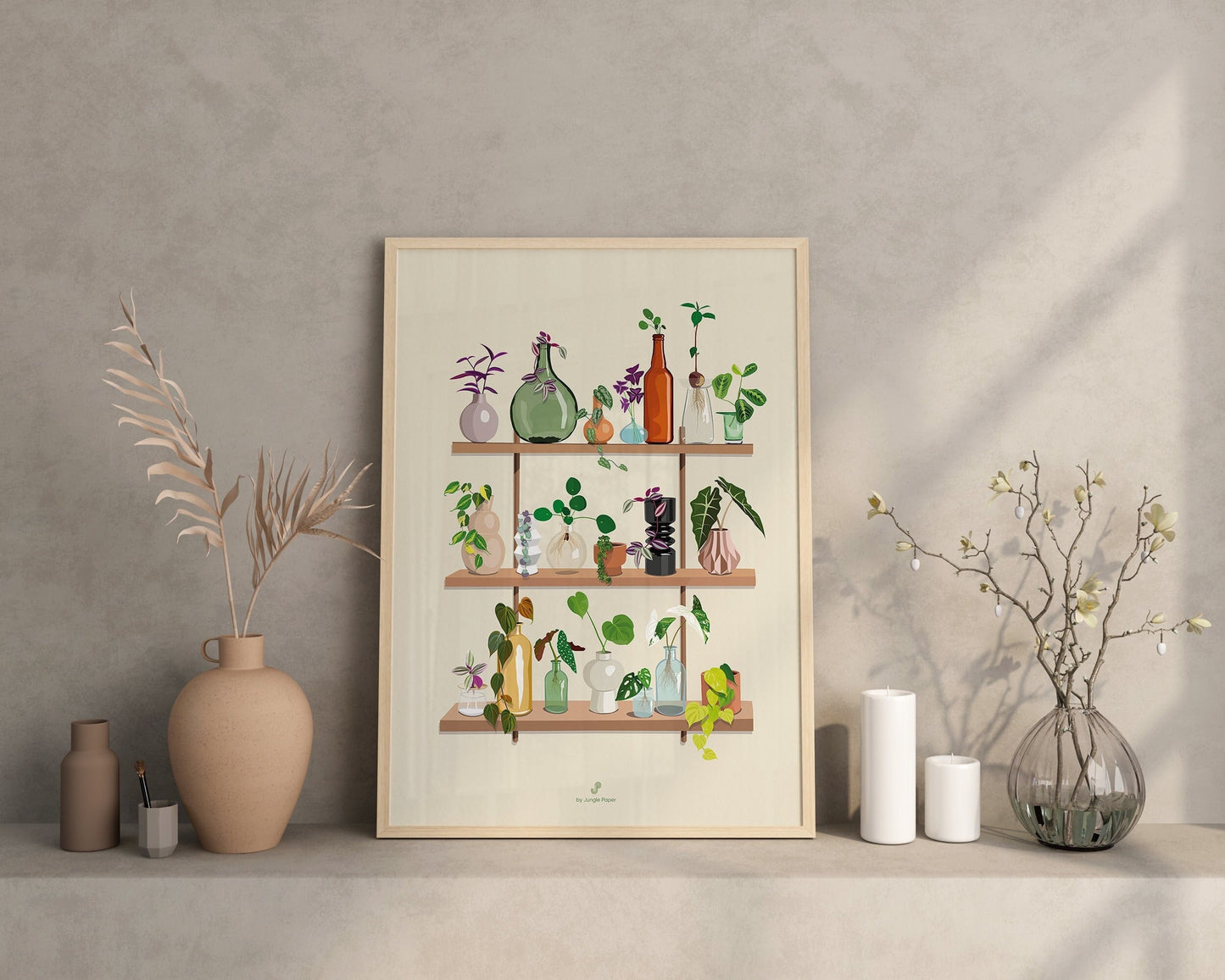 Affiche propagation plantes jungle paper