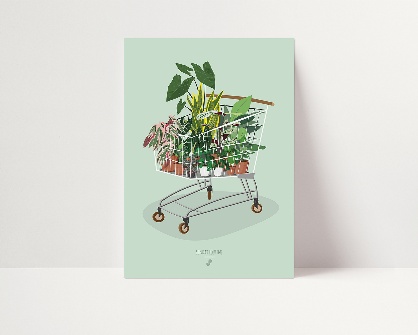Affiche Sunday routine Jungle Paper