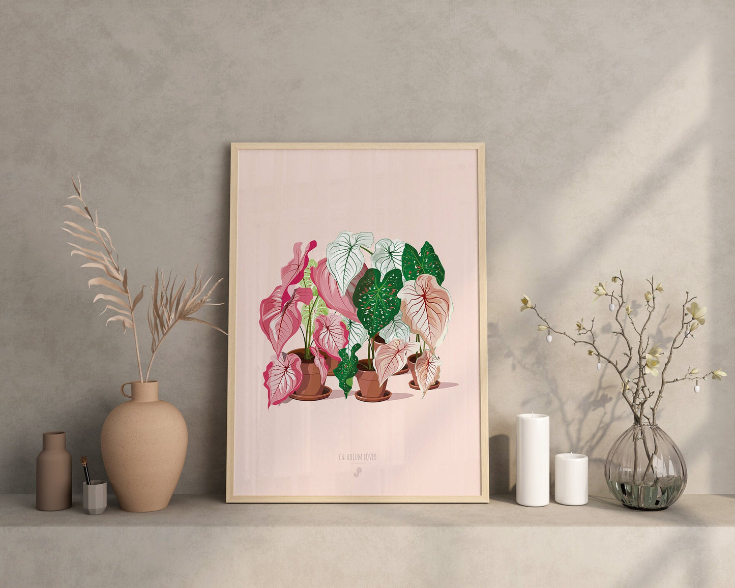 affiche caladium jungle paper