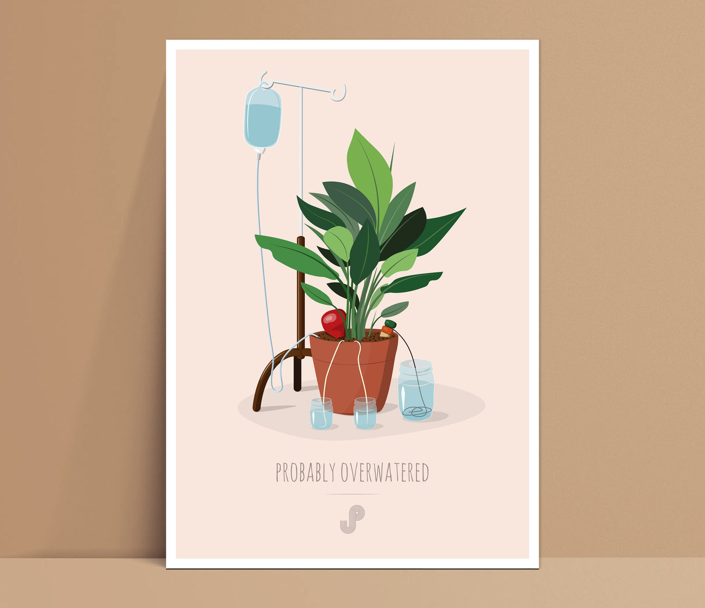 Affiche Overwatered plant Jungle Paper