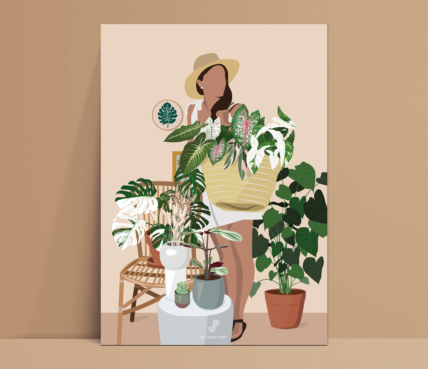 Affiche PLant Lady Jungle Paper