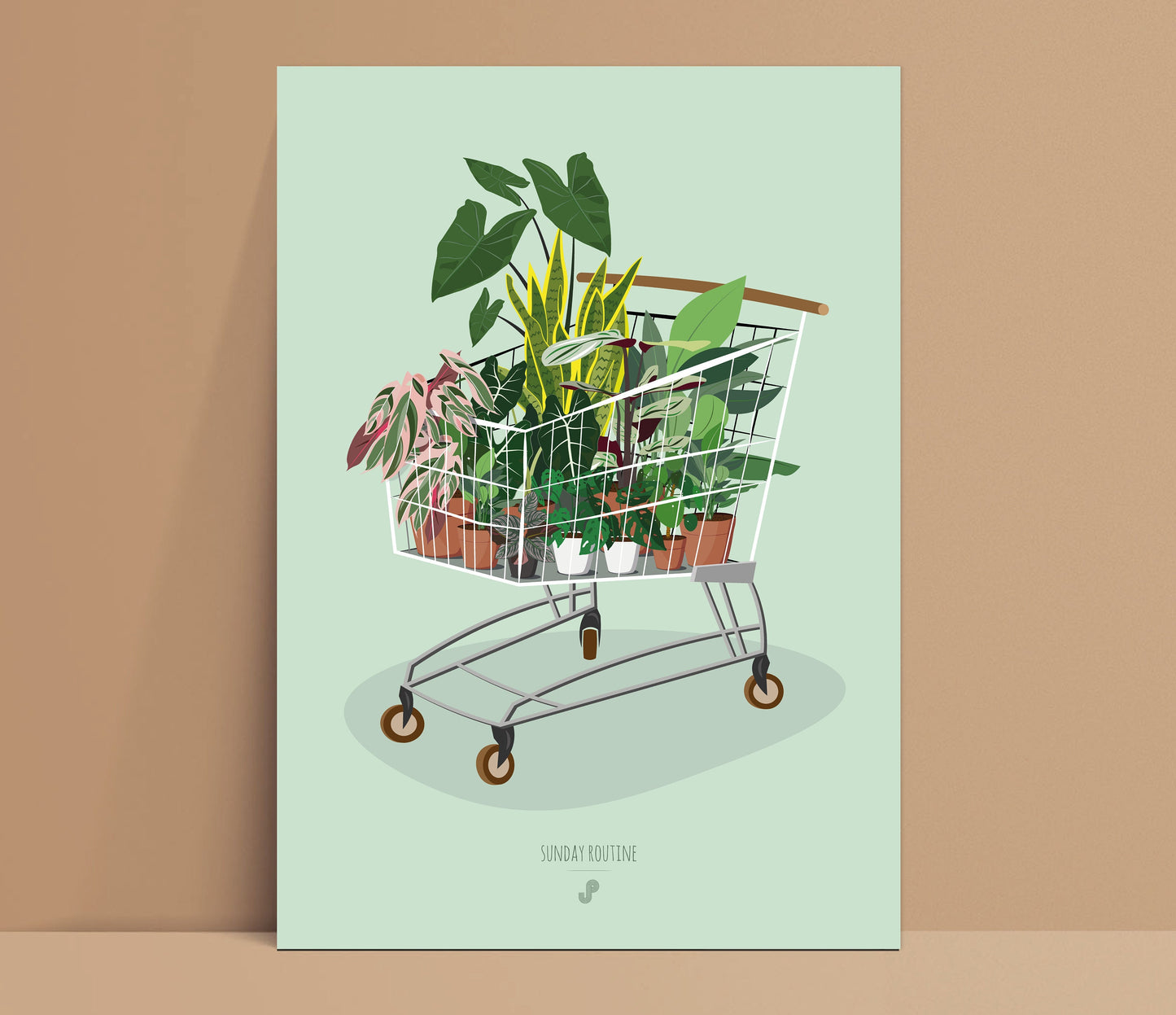 Affiche Sunday routine Jungle Paper
