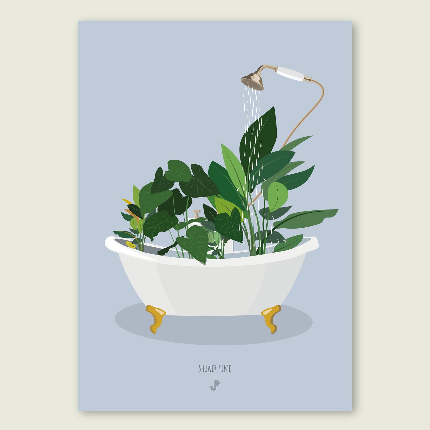 Affiche Shower time Jungle Paper