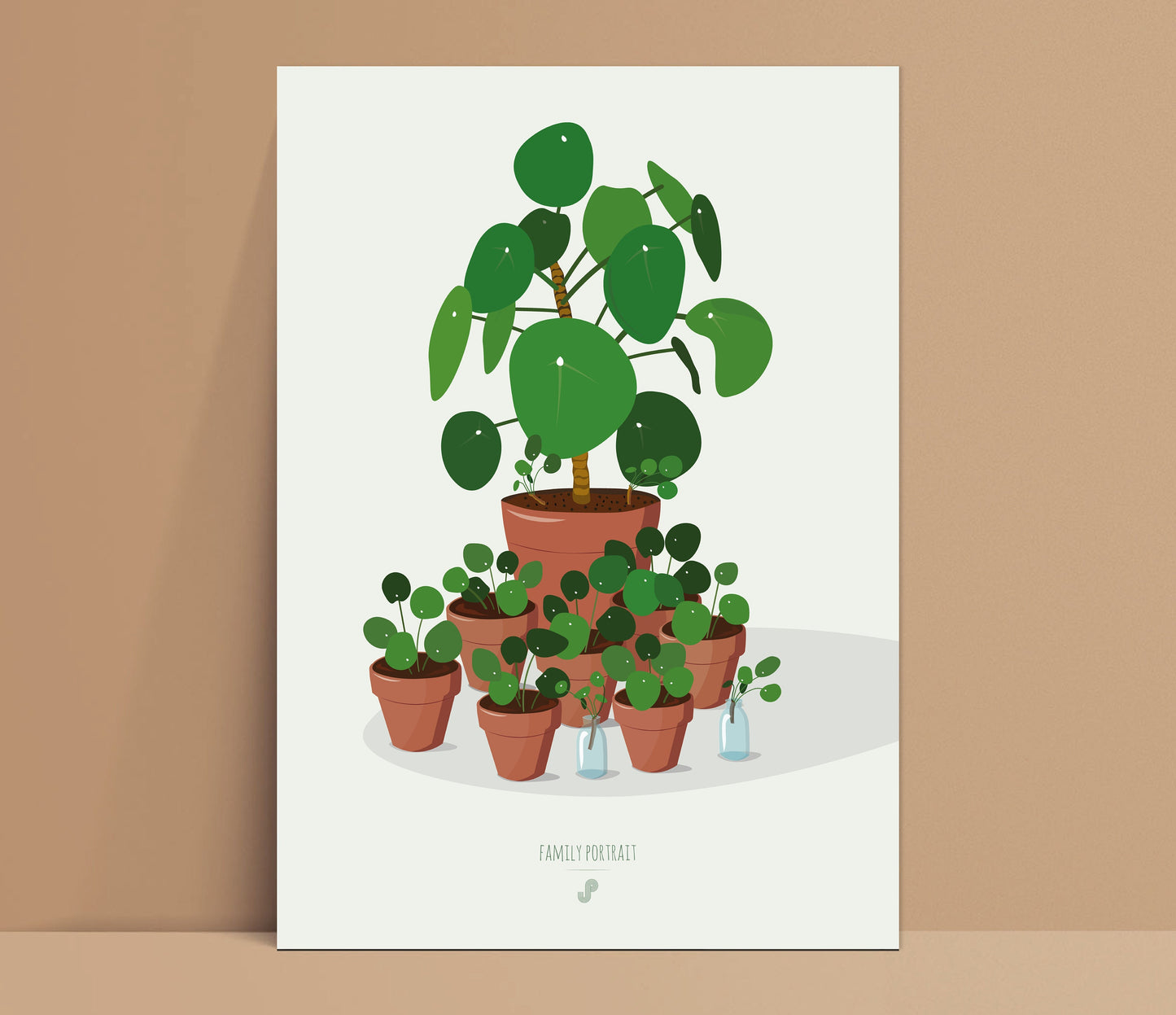 Affiche Pilea Peperomioides Jungle Paper
