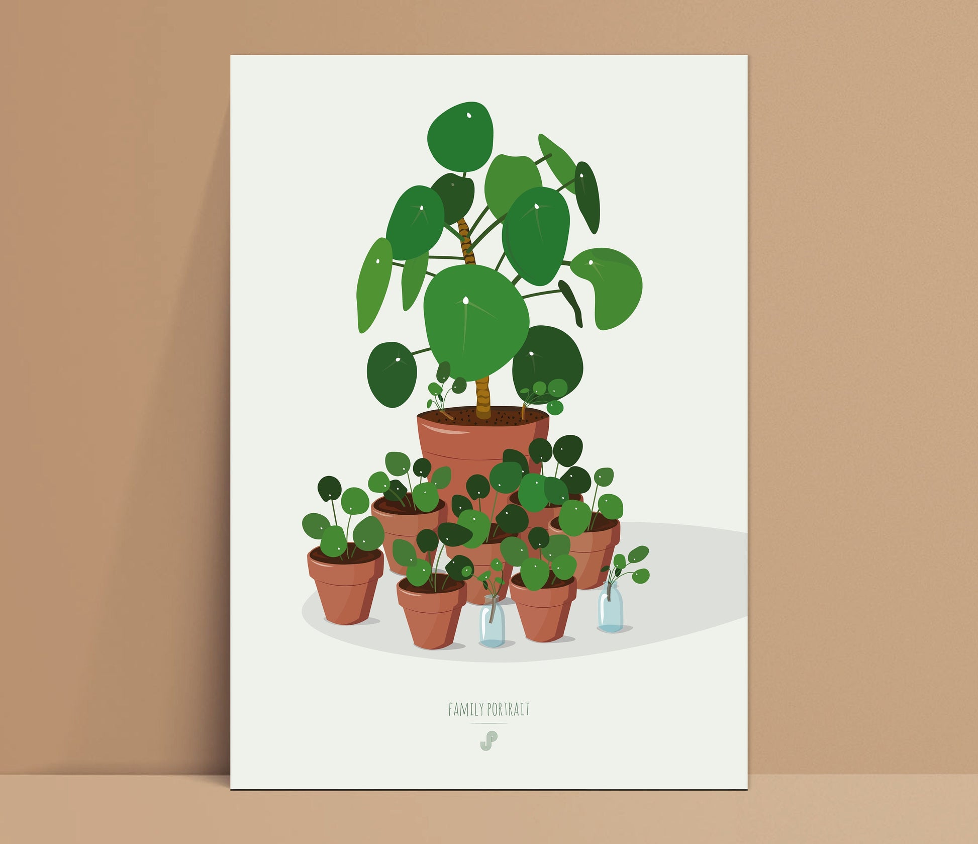 Affiche Pilea Peperomioides Jungle Paper
