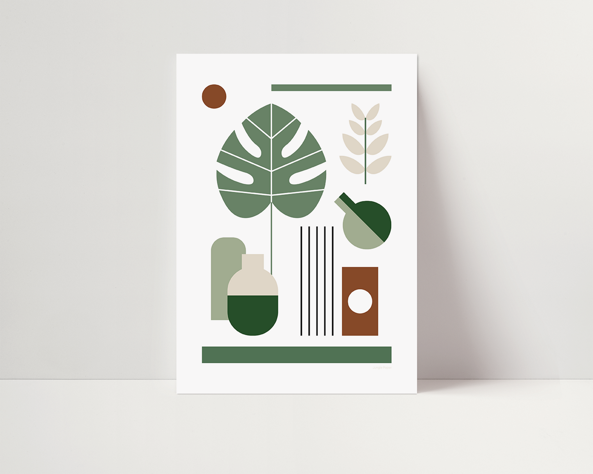 Affiche Bauhaus Plante