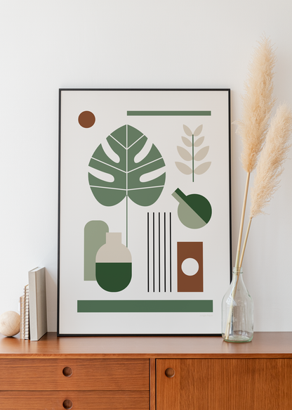 Affiche Bauhaus Plante