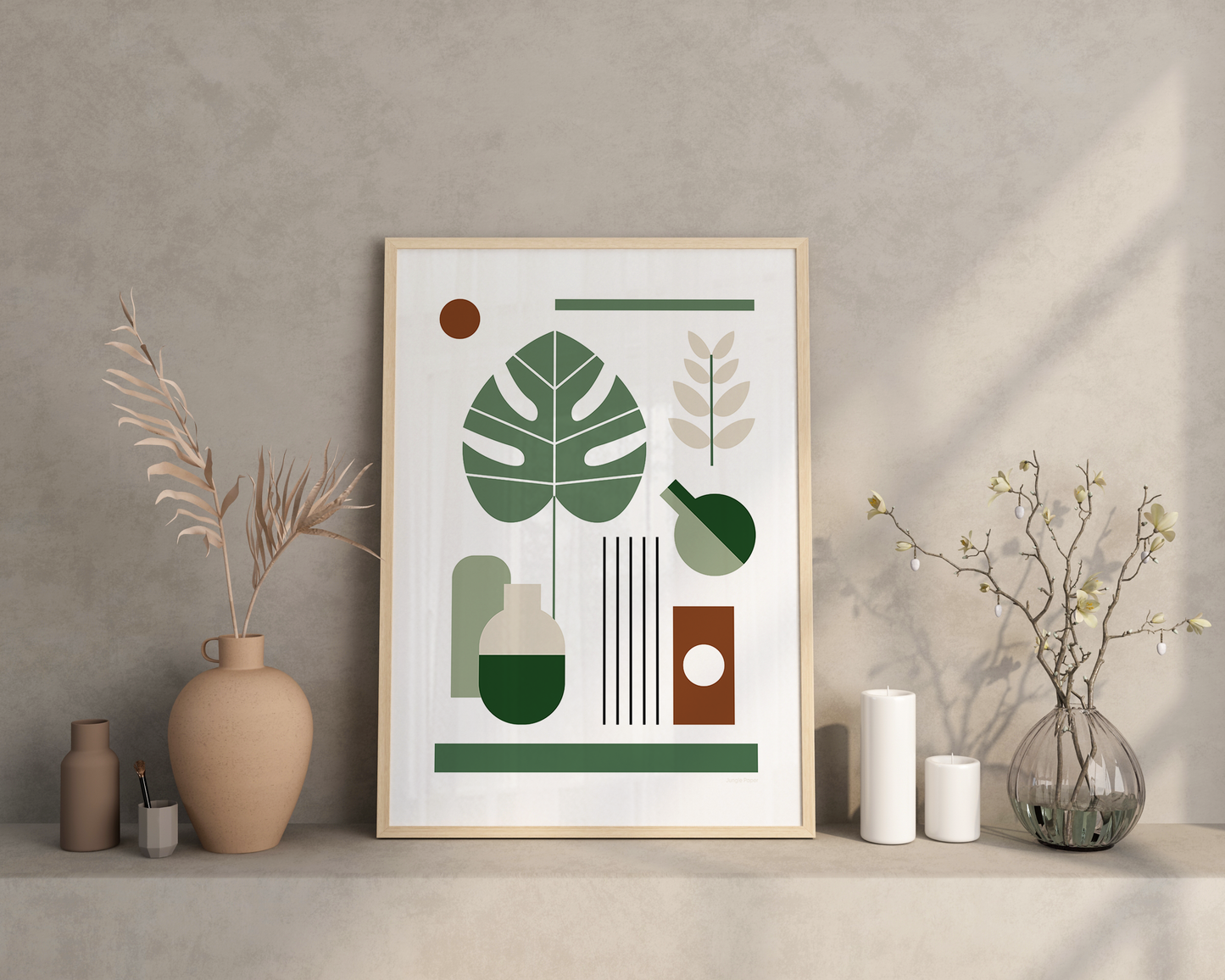 Affiche Bauhaus Plante