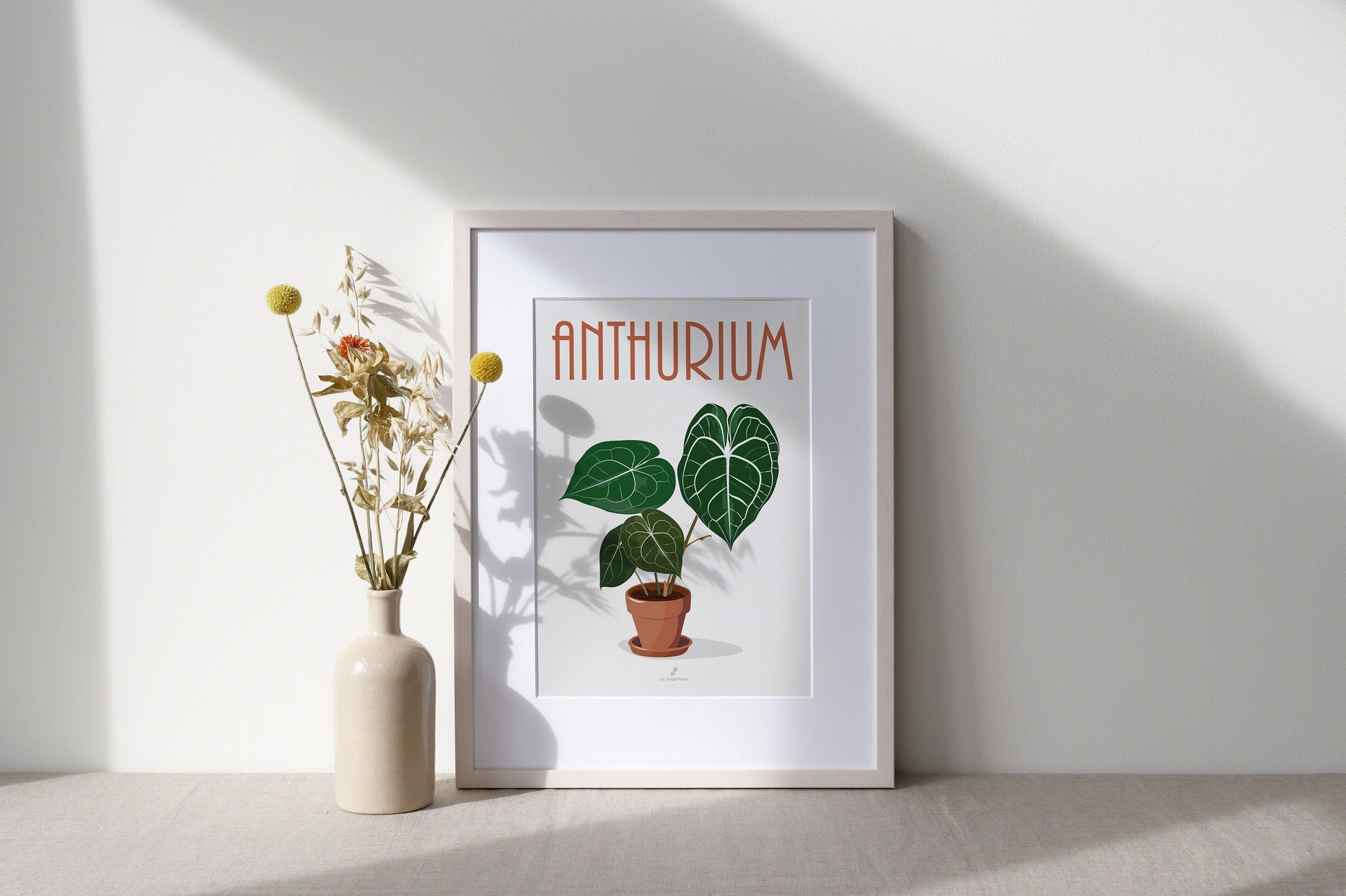 Affiche Anthurium Clarinervium Jungle Paper