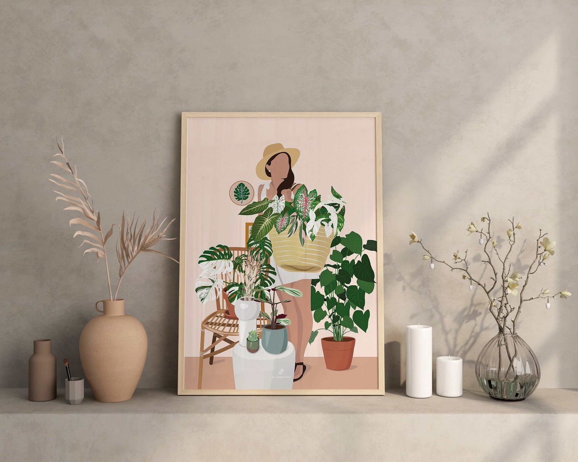 Affiche PLant Lady Jungle Paper
