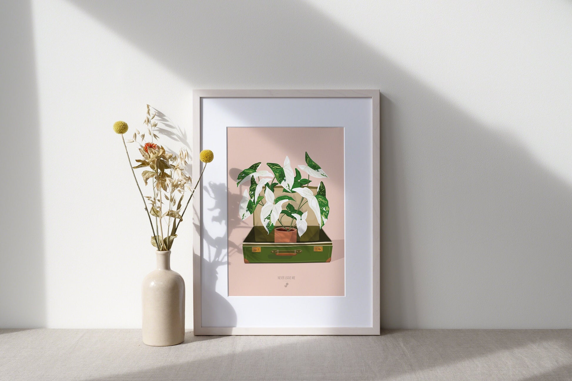 Affiche Syngonium Albo Variegata Jungle Paper